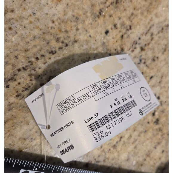 New! Vintage YS Studio Sz 2X Gray 2 Piece Lounge Pullon Set - Picture 12 of 16